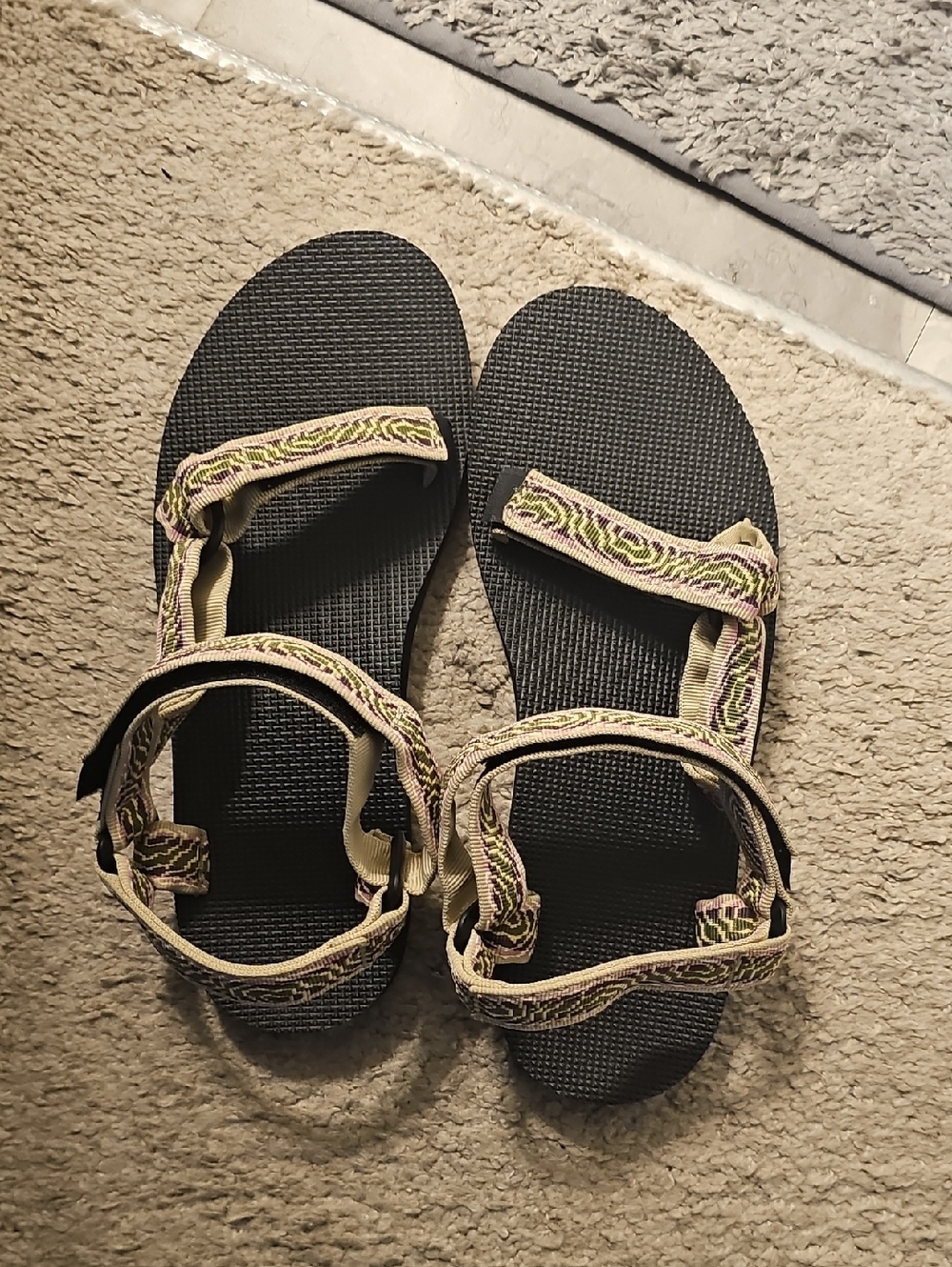 Teva Women's Black Sandals with Multi-Color Straps - Picture 5 of 5